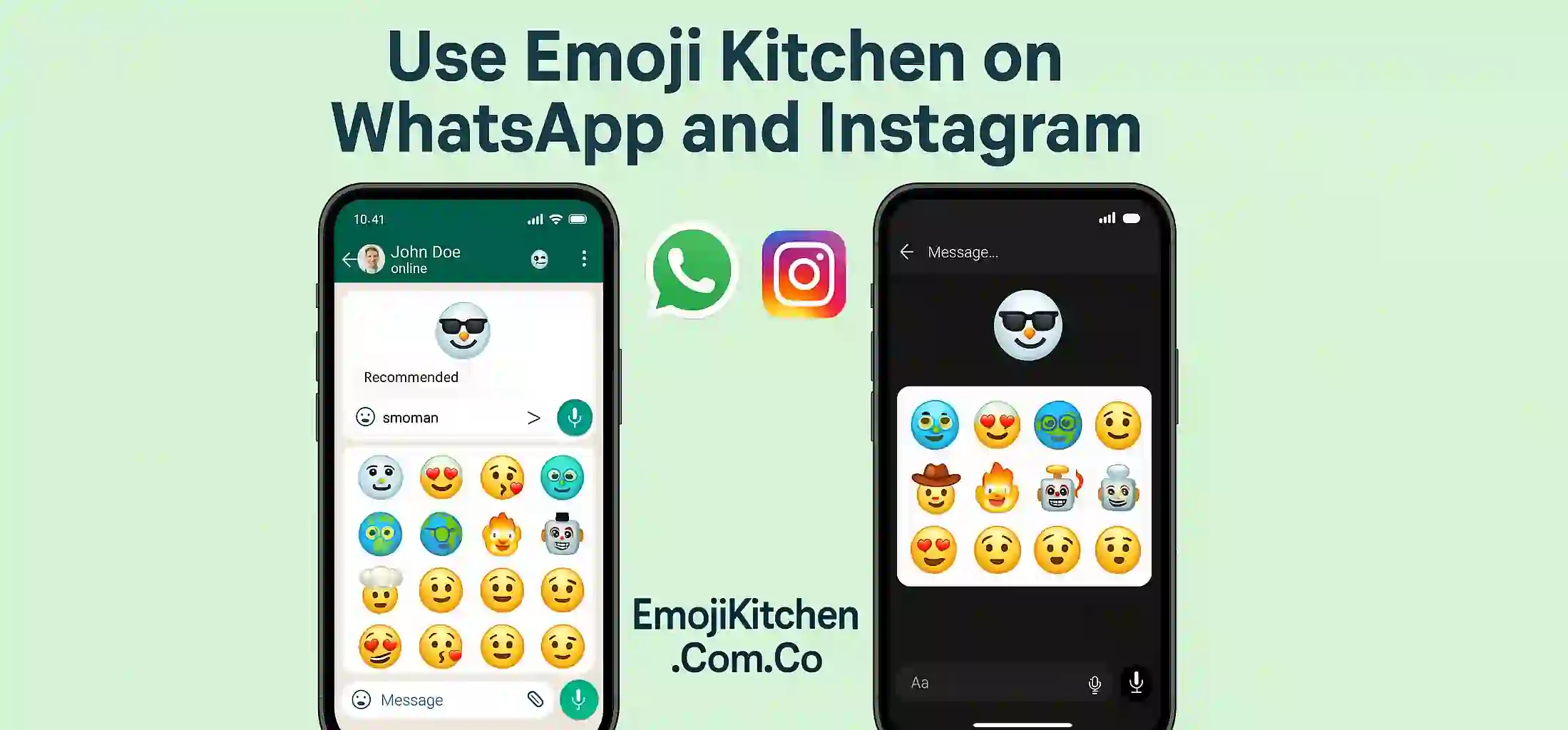 Use Emoji Kitchen on WhatsApp and Instagram